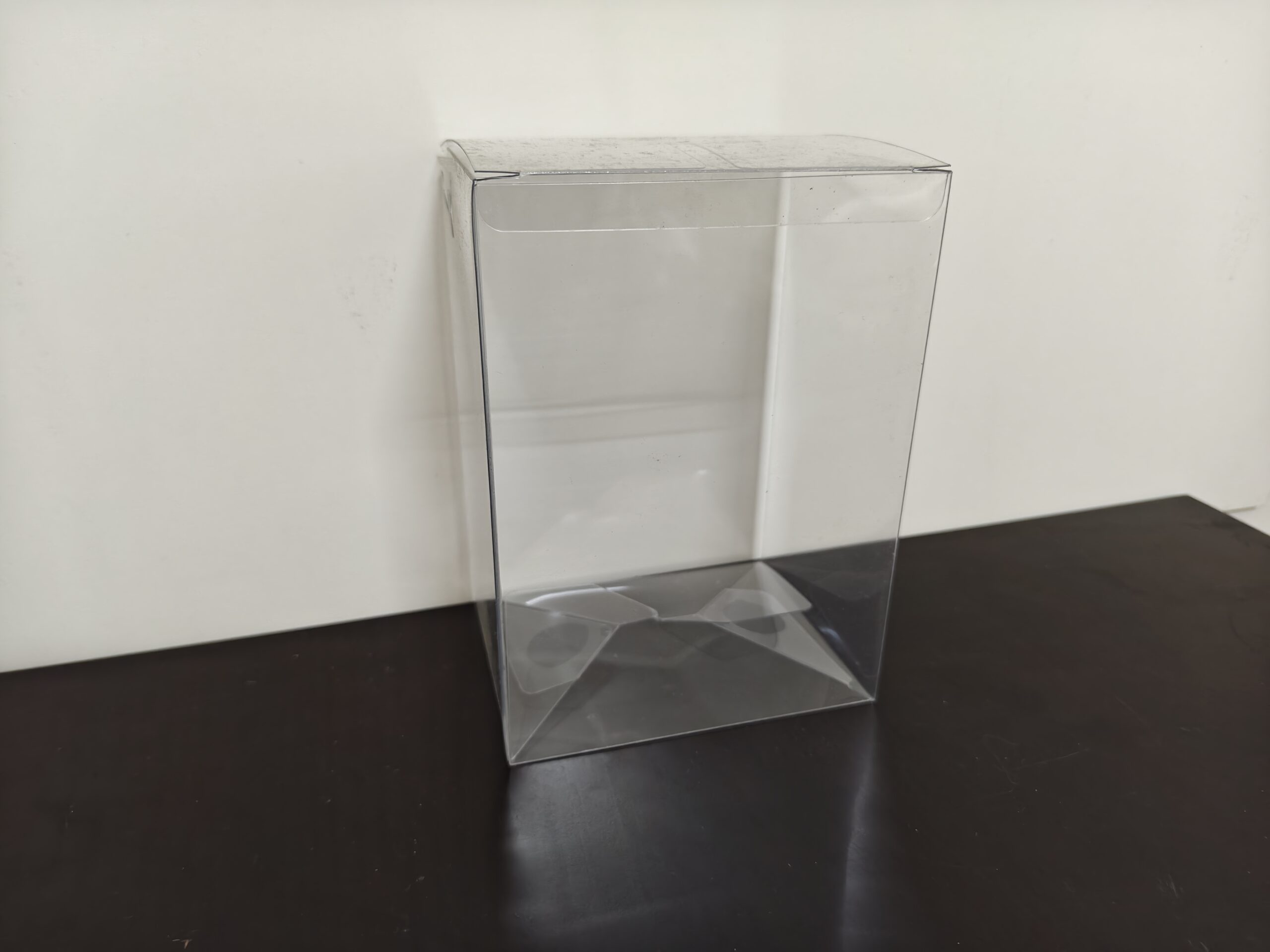 Clear PET folding box for custom plastic packaging