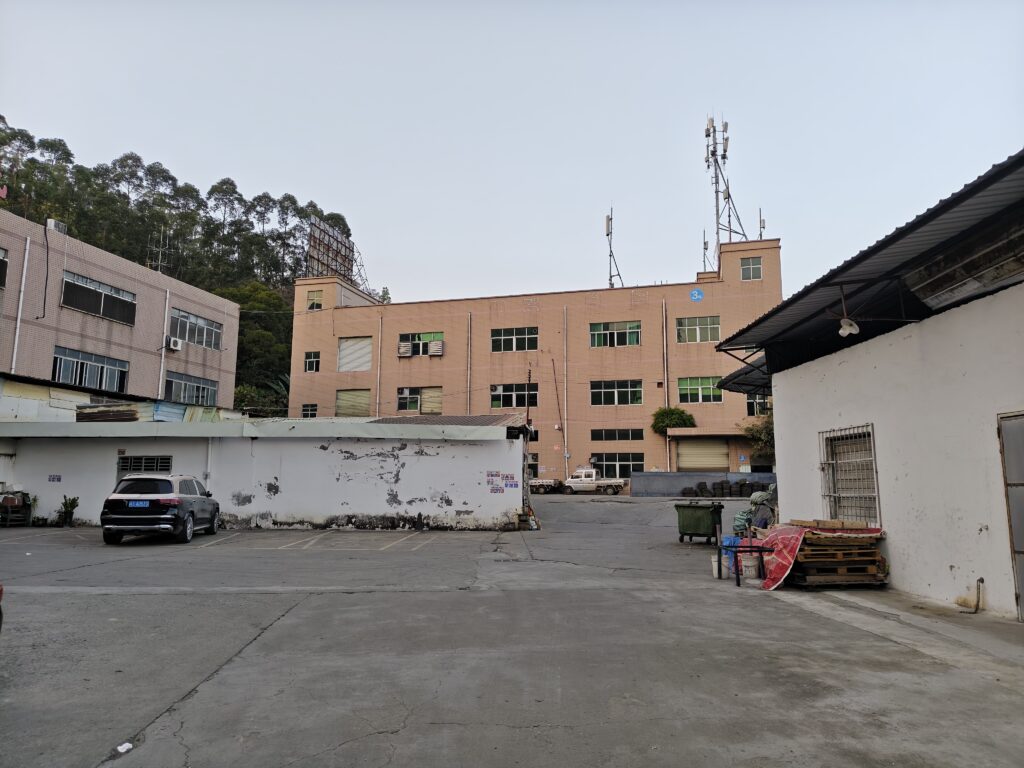 Packaging factory yard and warehouse