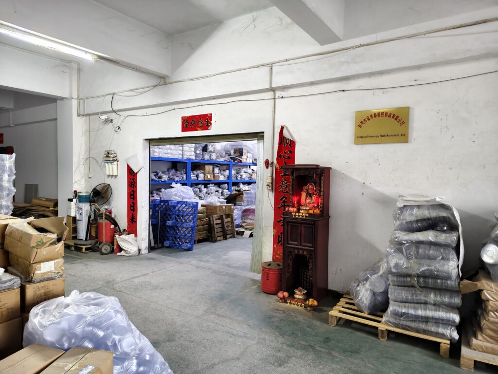 Entrance of packaging production workshop