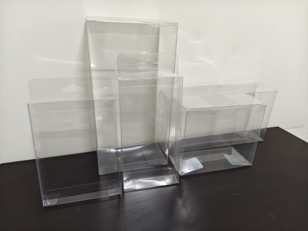 clear PET plastic packaging boxes