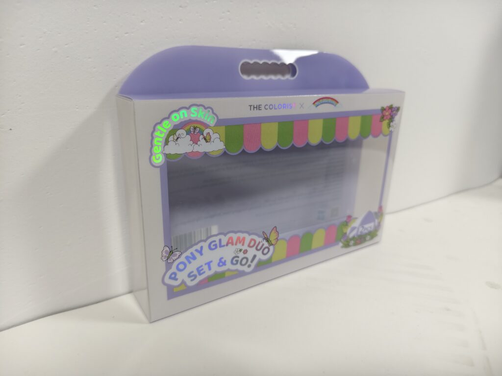 PET packaging box sample crease and folding quality