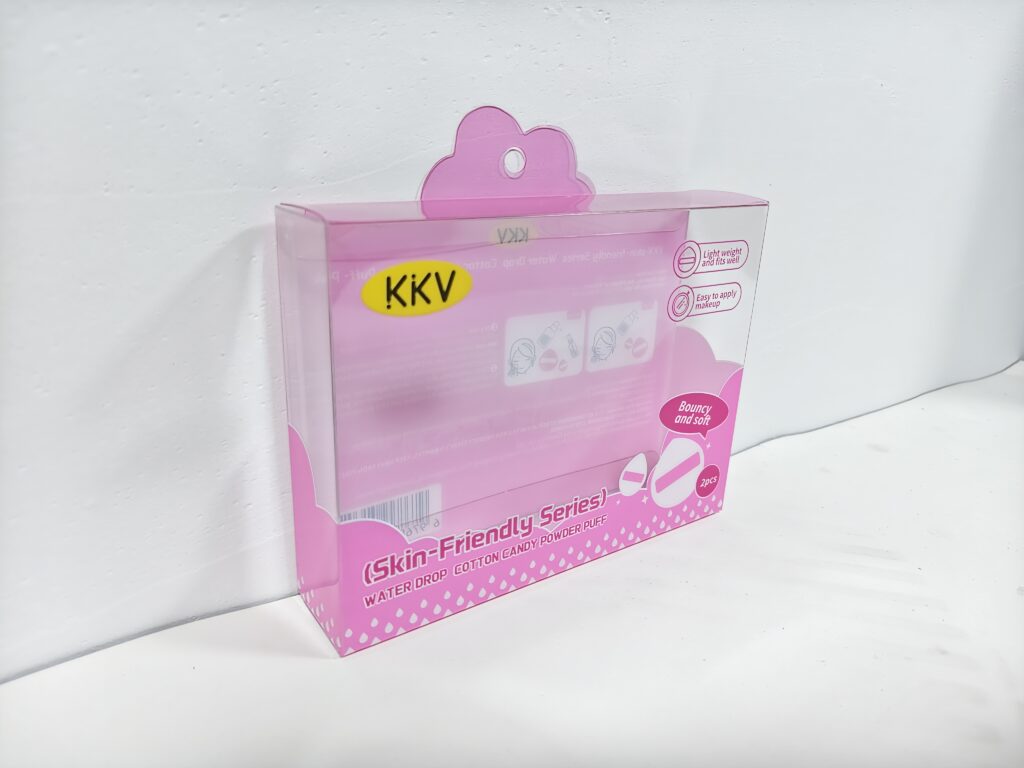 Printed PET packaging box sample for artwork inspection